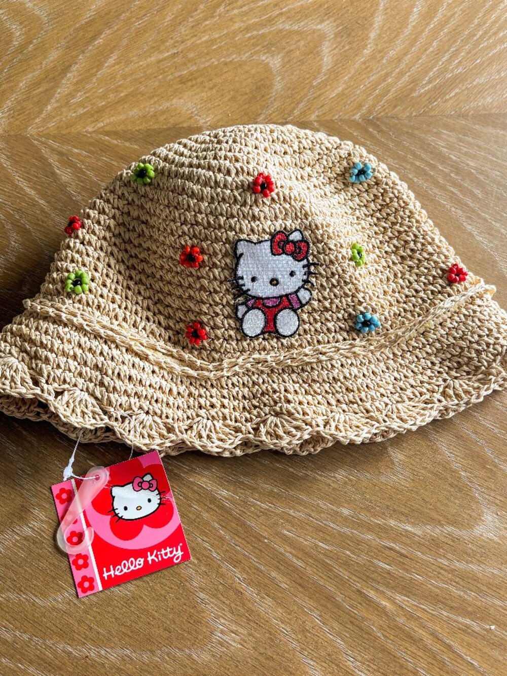 Vintage 2005 Y2K Deadstock Hello Kitty Sun Beach Hat